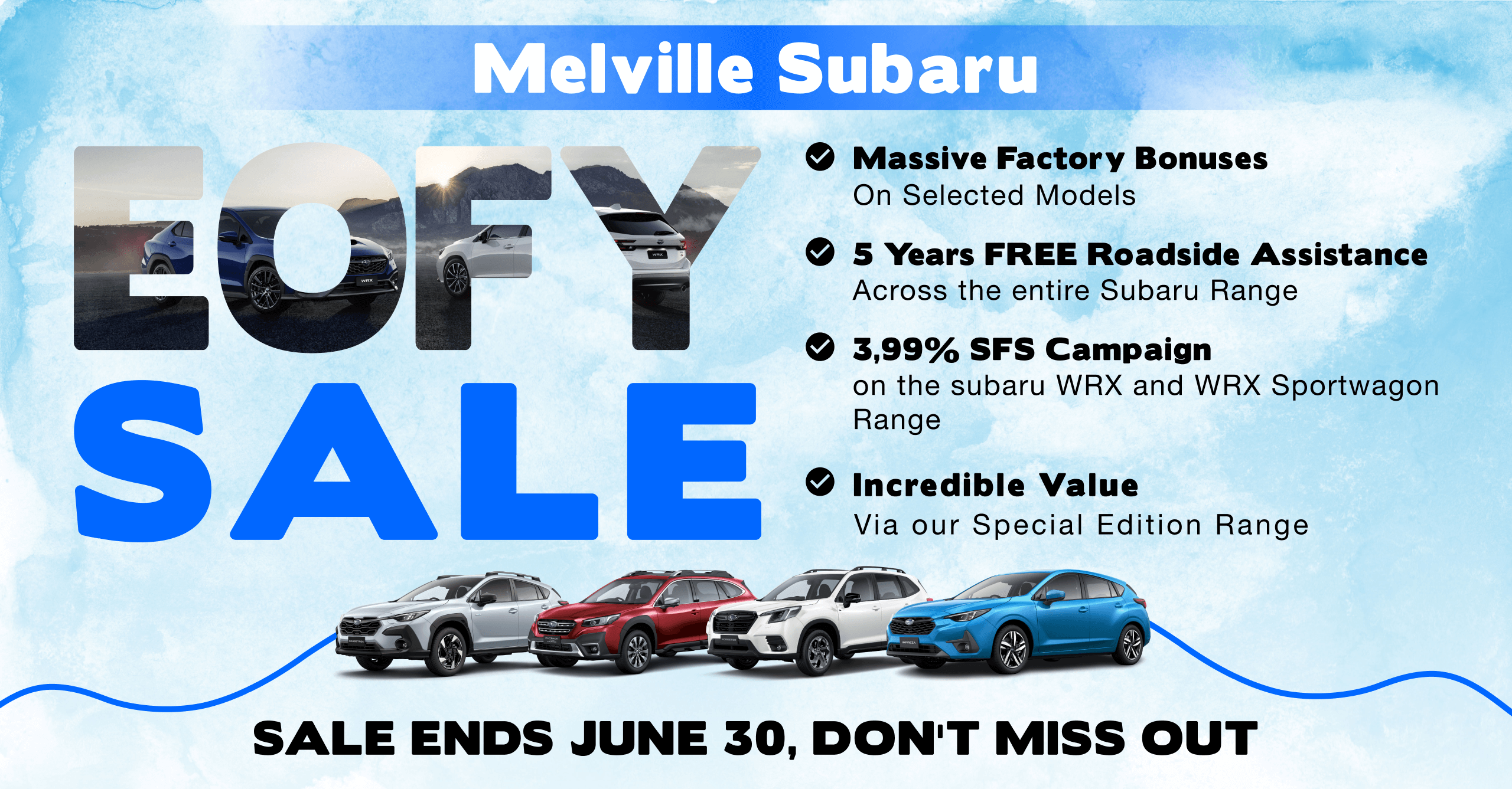 Drive Away Today in a Brand New Subaru