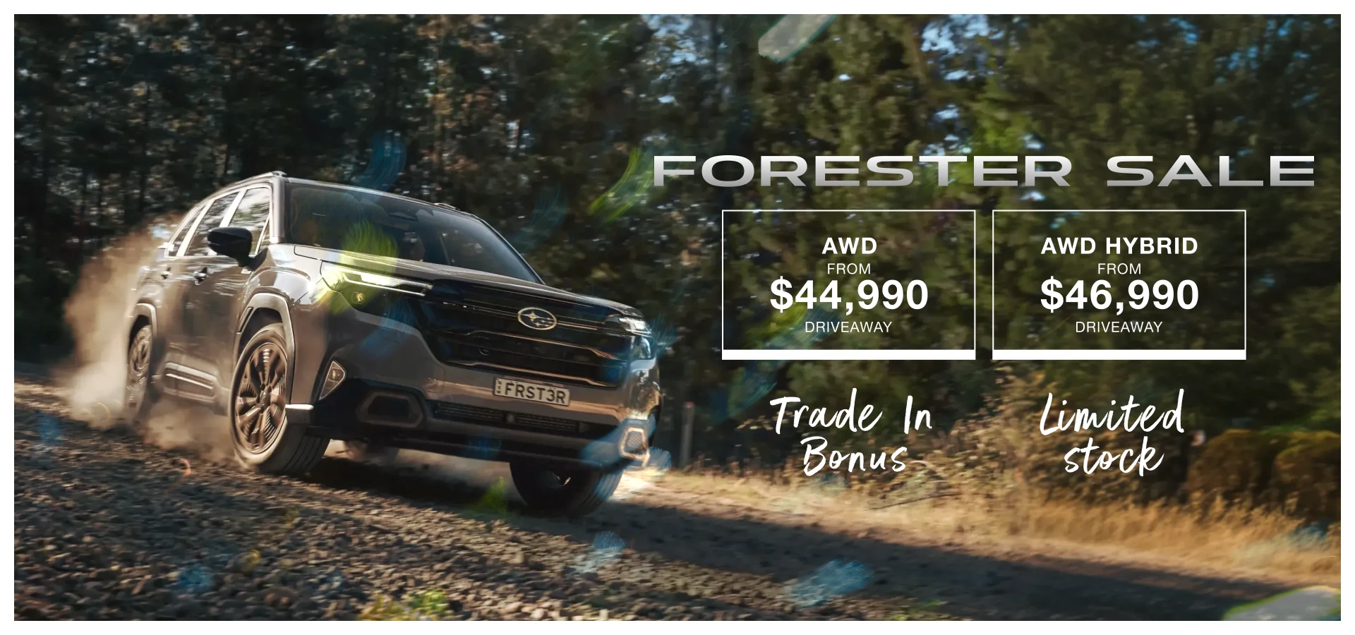 Drive Away Today in a Brand New Subaru
