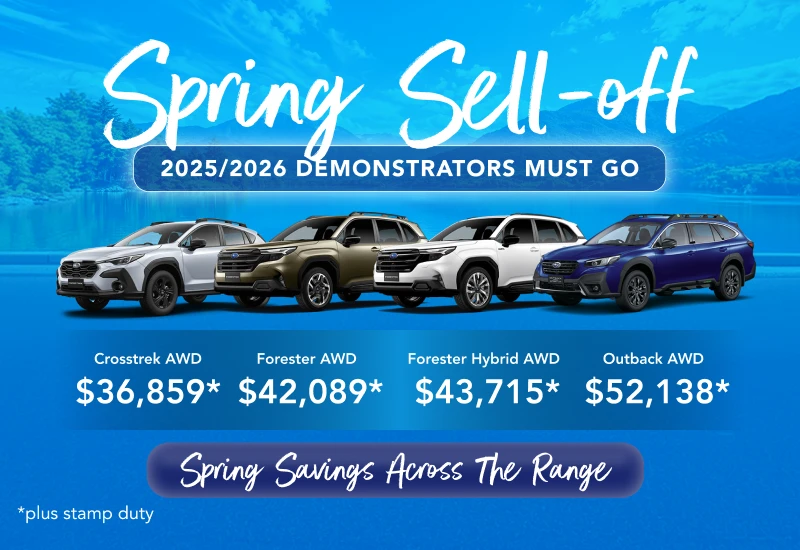 Drive Away Today in a Brand New Subaru